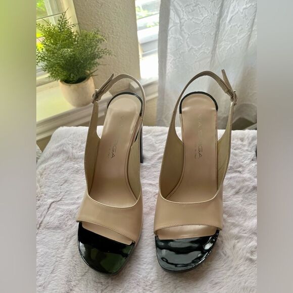 NWOB Via Spiga Sling Back Made in Italy Ladies Platform Heels. Size 7 MSRP $150 - Picture 1 of 7